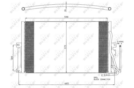 Радіатор кондиціонера NRF 35342