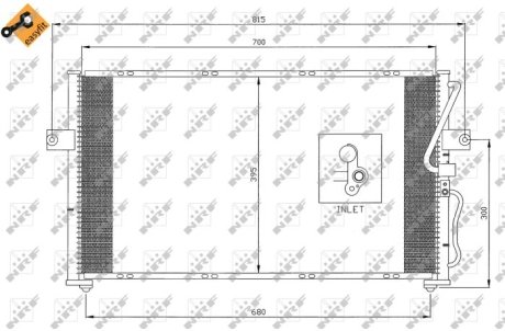 Радіатор кондиціонера NRF 35396