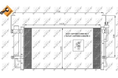 Конденсатор, кондиционер NRF 35429