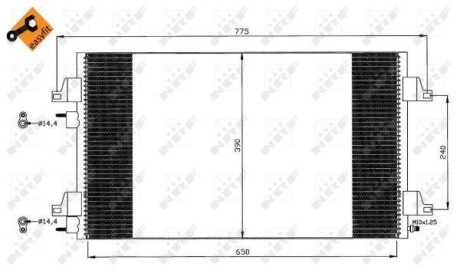 Конденсатор, кондиционер NRF 35447