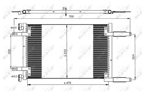 Конденсатор, кондиционер NRF 35493