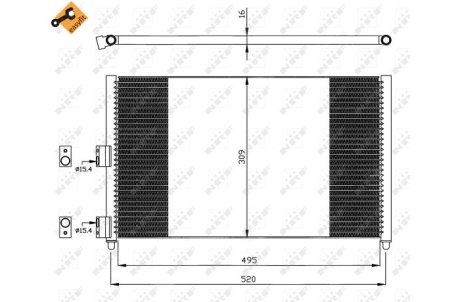 Конденсатор, кондиционер NRF 35502