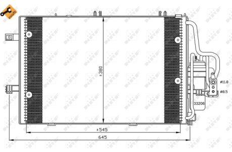 Конденсер кондиціонера NRF 35530