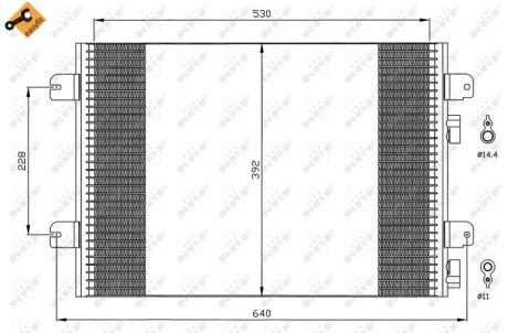 Конденсатор, кондиционер NRF 35542