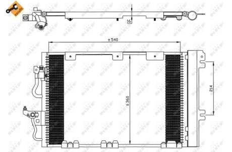 Радіатор кондиціонера NRF 35556