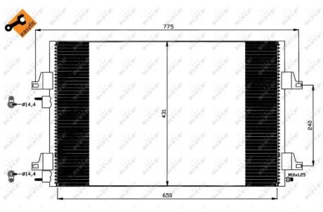 Радіатор кондиціонера NRF 35557