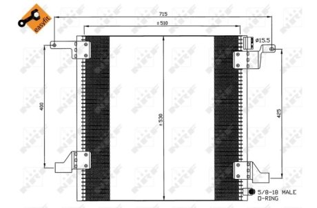 Конденсатор, кондиционер NRF 35579