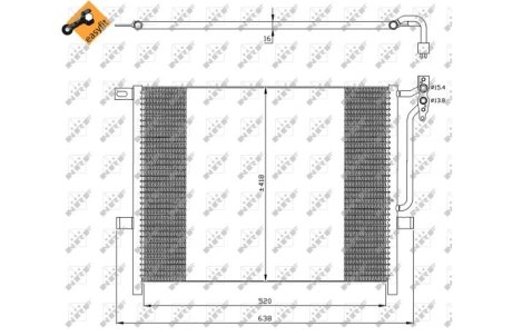 Радіатор кондиціонера NRF 35589