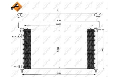 Конденсатор, кондиционер NRF 35636