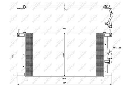 Радіатор кондиціонера NRF 35640