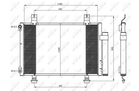 Конденсатор, кондиционер NRF 35645