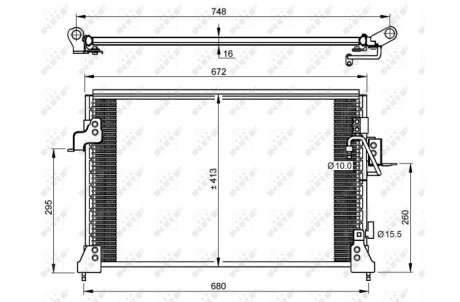 Конденсатор, кондиционер NRF 35754