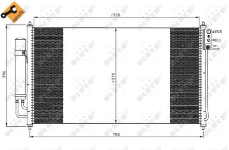 Конденсатор, кондиционер NRF 35878