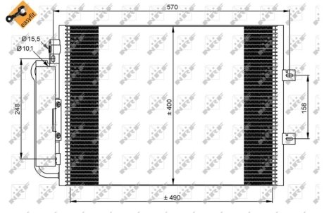 Радіатор кондиціонера NRF 35879