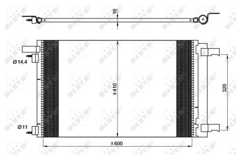 SKRAPLACZ PEUGEOT KLIMATYZACJI 308 10- NRF 35948