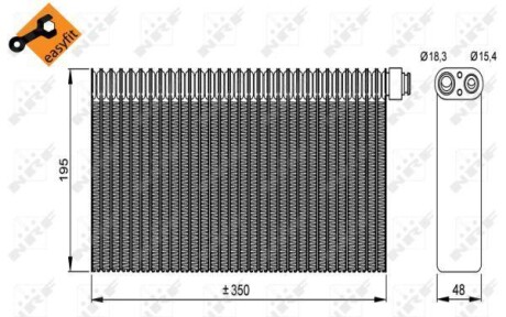 Испаритель, кондиционер NRF 36148