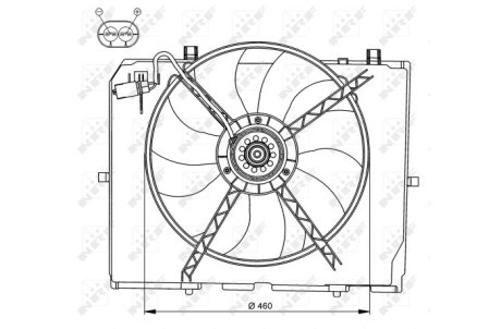 Вентилятор радіатора NRF 47066