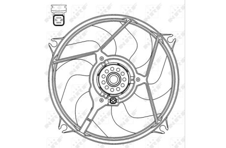 Вентилятор, охлаждение двигателя NRF 47069