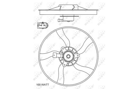 Вентилятор, охлаждение двигателя NRF 47070