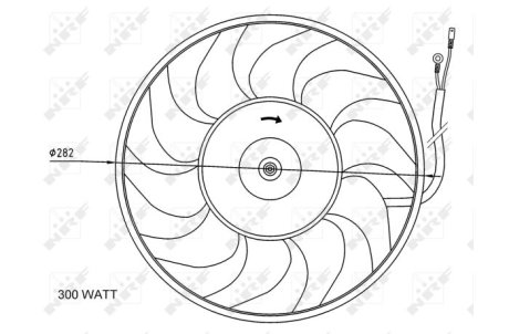Вентилятор охлаждения радиатора NRF 47072