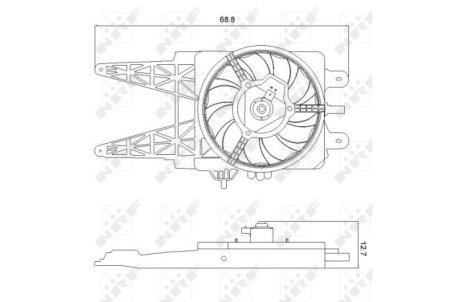 Вентилятор радіатора NRF 47248