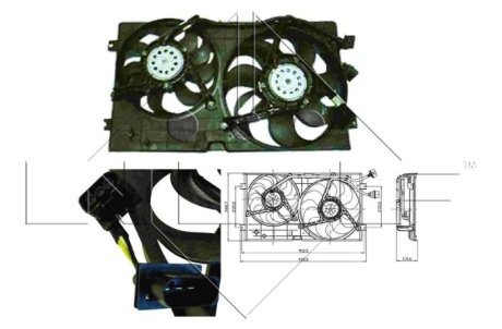 Вентилятор радіатора NRF 47403