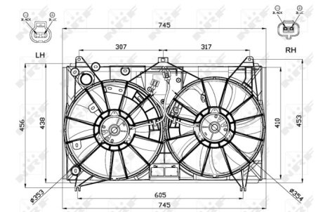 Вентилятор радіатора NRF 47581