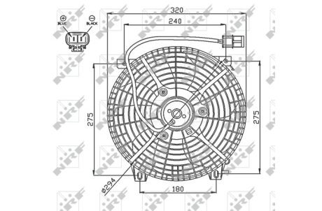 Вентилятор радіатора NRF 47752