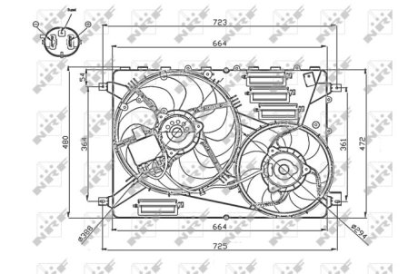 Вентилятор радіатора NRF 47755 (фото 1)