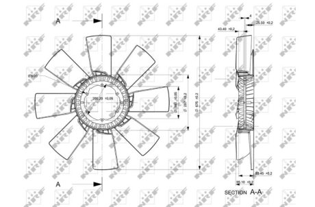 Крильчатка вентилятора NRF 49856