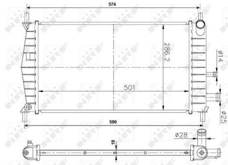 Радіатор NRF 50131A
