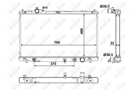 Радіатор NRF 50137