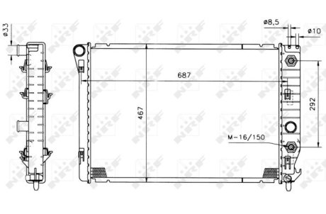 Радіатор NRF 50215