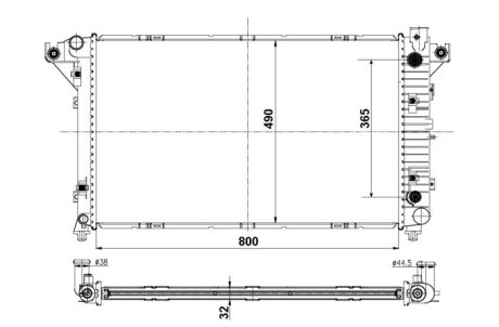 Радіатор NRF 50248