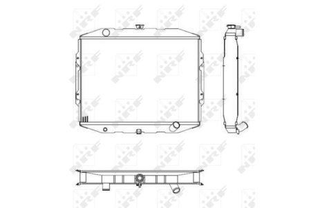 Радиатор, охлаждение двигател NRF 504125