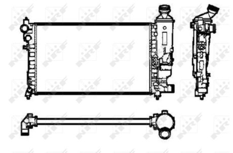 Радиатор, охлаждение двигател NRF 50434