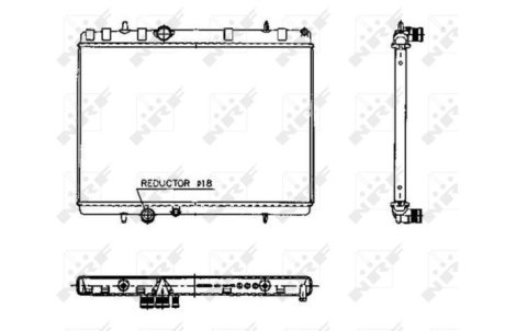 Радиатор, охлаждение двигател NRF 50436