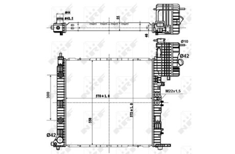 Радіатор NRF 50581