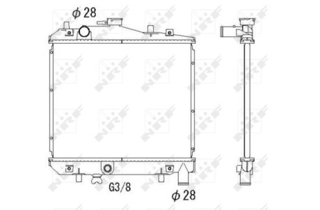 Радиатор, охлаждение двигател NRF 506516