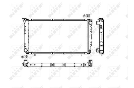 Радиатор, охлаждение двигател NRF 506671