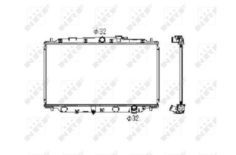 Радиатор, охлаждение двигател NRF 506743