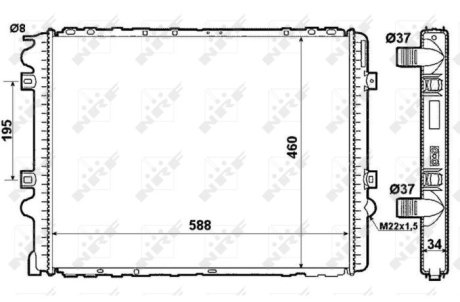 Датчик абс, передний NRF 509710