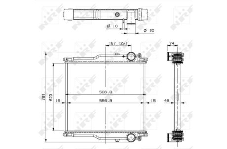 Датчик абс, передний NRF 509767