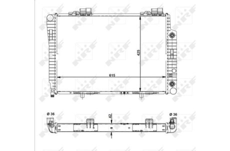 Радиатор, охлаждение двигател NRF 51281