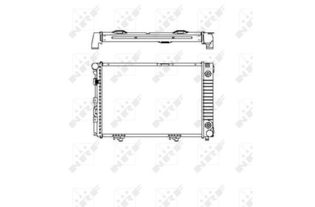 Радиатор, охлаждение двигател NRF 516574
