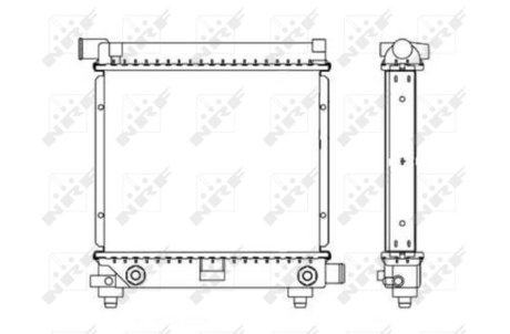 Радиатор, охлаждение двигател NRF 517662