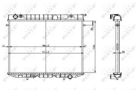 Радіатор NRF 519532