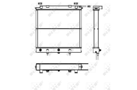 Радиатор, охлаждение двигател NRF 52129