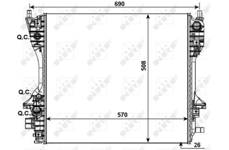 Датчик абс, передний NRF 53012