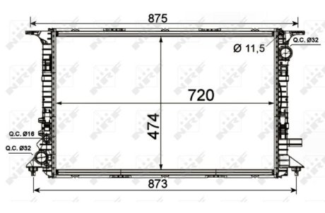 Датчик абс, передний NRF 53013